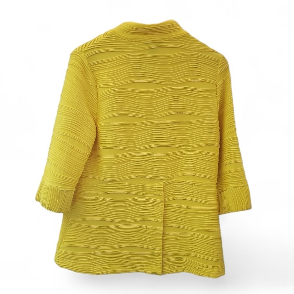 Multiples Textured Lightweight Jacket Petite M Ye… - image 5